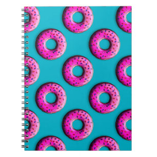Pinky Donut mit bunten Sprinklen + Ihre Ideen Notizblock