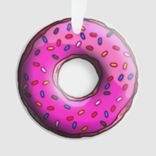 Pinky Donut mit bunten Sprinklen + Ihre Ideen Ornament