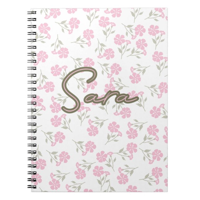 Pinky floral AOP Notizblock (Vorderseite)