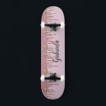Pinky Glitzer Skateboard<br><div class="desc">Dieses benutzerdefinierte Rosa Imitat Glitzer Skateboard Deck ist einfach zu personalisieren. Ein tolles Geschenk für jeden Skater. NICHT WIRKLICHER GLITZER</div>