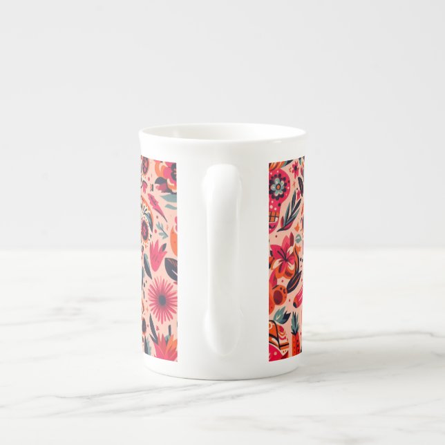 Pinky Mexican Art Mug Prozellantasse (Rückseite)