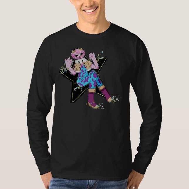 Pinky Poodle T- T-Shirt (Vorderseite)