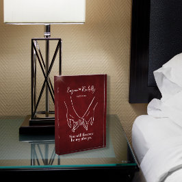 Pinky Promise Couple's Names Romantic Foto Block