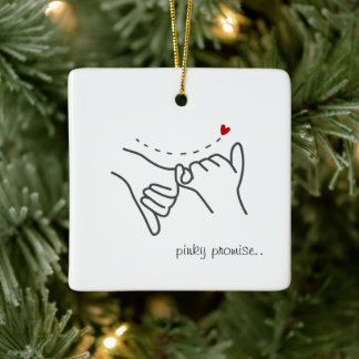 Pinky Promise Keramikornament