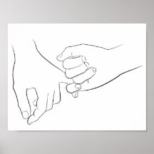 Pinky Promise Minimallinie Art Niedlich Einfache T