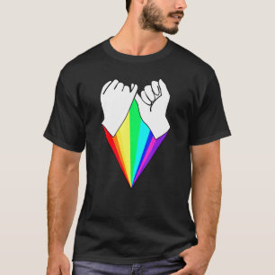 Pinky Swear Promise Pride Triangle für Beste Freun T-Shirt