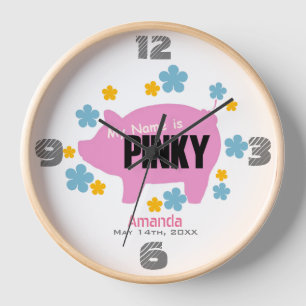 "Pinky the Pig" Jubiläumswall-Uhr Uhr