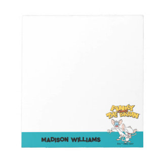 Pinky und das Gehirn | Logo anzeigen Notizblock