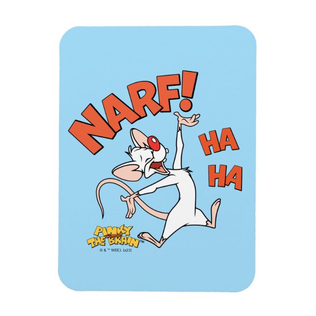 Pinky und das Gehirn | Pinky "Narf!" Magnet (Vertikal)