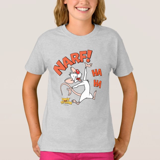 Pinky und das Gehirn | Pinky "Narf!" T-Shirt (Vorderseite)