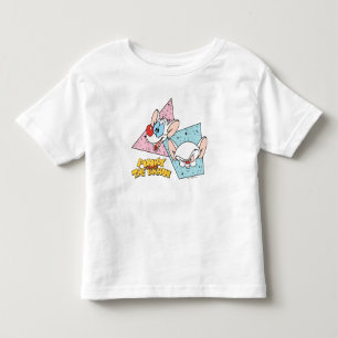 Pinky und das Gehirn   Retro-Zeichengrafiken Kleinkind T-shirt