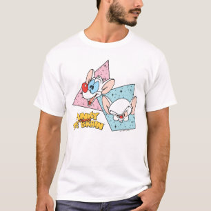 Pinky und das Gehirn   Retro-Zeichengrafiken T-Shirt