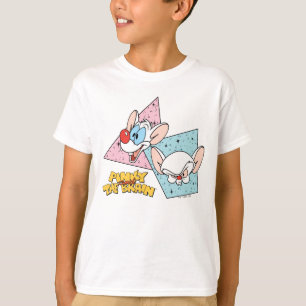 Pinky und das Gehirn Retro-Zeichengrafiken T-Shirt