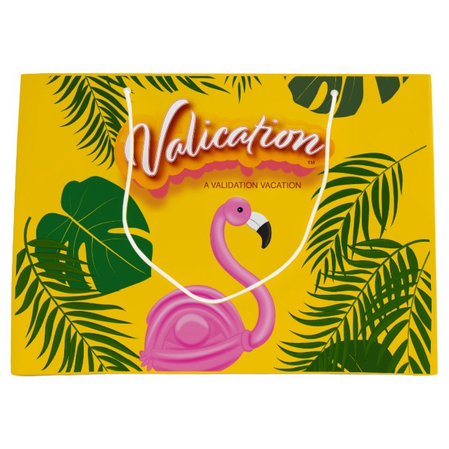 Pinky Validation Vacation Große Geschenktüte (Vorderseite)