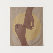 Pinky Versprechen im boho Stil, afrikanische ameri