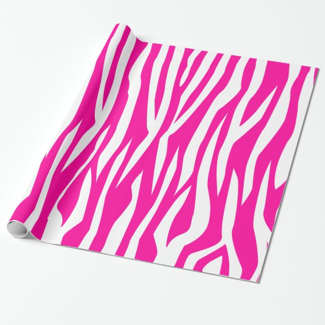 Pinkzebra-Druck Geschenkpapier (Ungerollt)