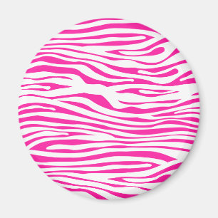 PinkZebrastreifen-Muster-Tierdruck Magnet