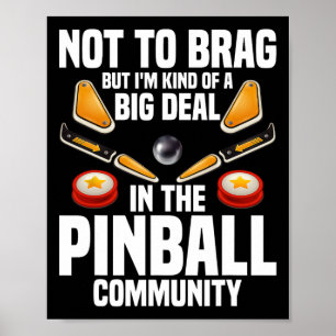Pinll-Maschinen-Spiel Großes Geschäft Gamer-Enthus Poster