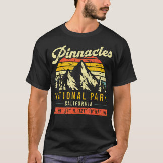 Pinnacles California Vintage Retro Nationalpark T-Shirt
