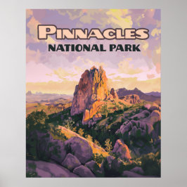 Pinnacles National Park Buttes California Poster