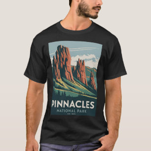 Pinnacles National Park Vintage Camping Wandern Mä T-Shirt