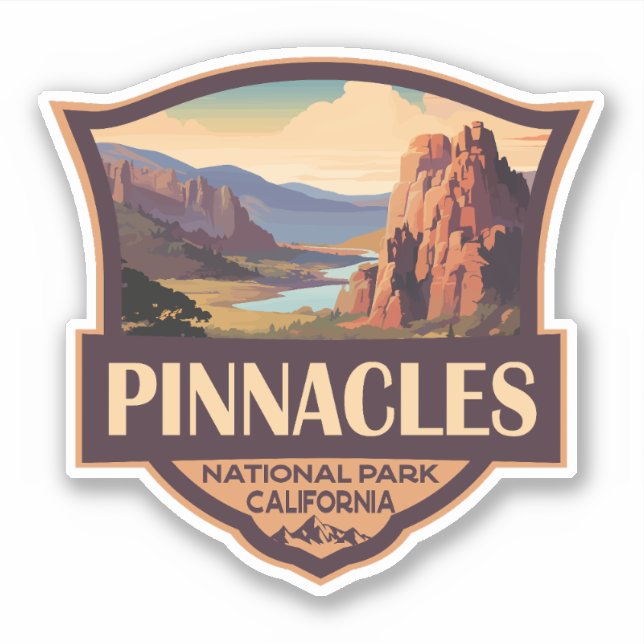 Pinnacles Nationalpark California Aufkleber (Vorderseite)