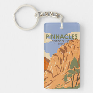 Pinnacles Nationalpark California Vintag Schlüsselanhänger