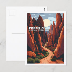 Pinnacles-Nationalpark Kalifornien USA Postkarte