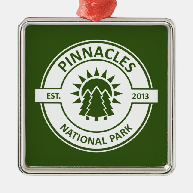 Pinnacles Nationalpark Ornament Aus Metall (Vorne)