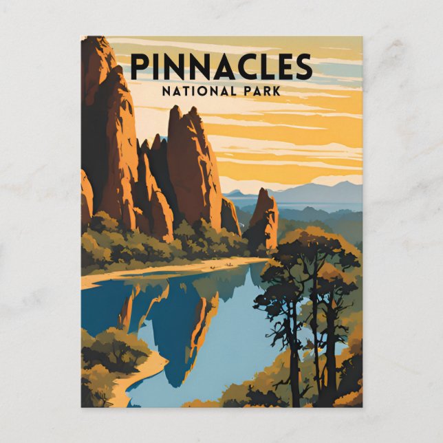 Pinnacles Nationalparkreisen Postkarte (Vorderseite)