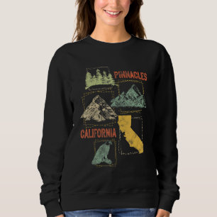 Pinnacles Vintages Gebirge Wandern Sweatshirt