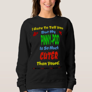 Pinny Poo Niedlich Puppy Dog Pinscher Poodle Hybri Sweatshirt