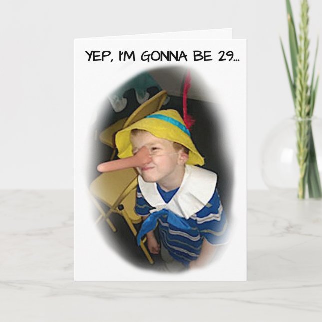 PINOCCHIO BIRTHDAY CARD KARTE (Vorderseite)