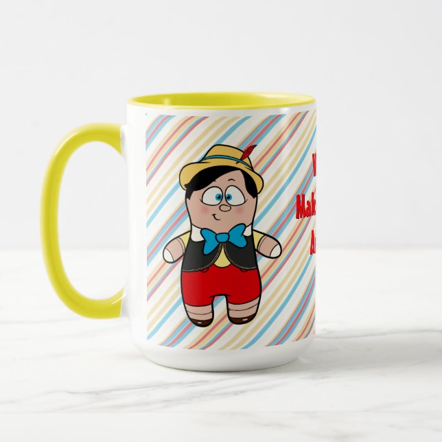 Pinocchio Gelb Tasse (Links)
