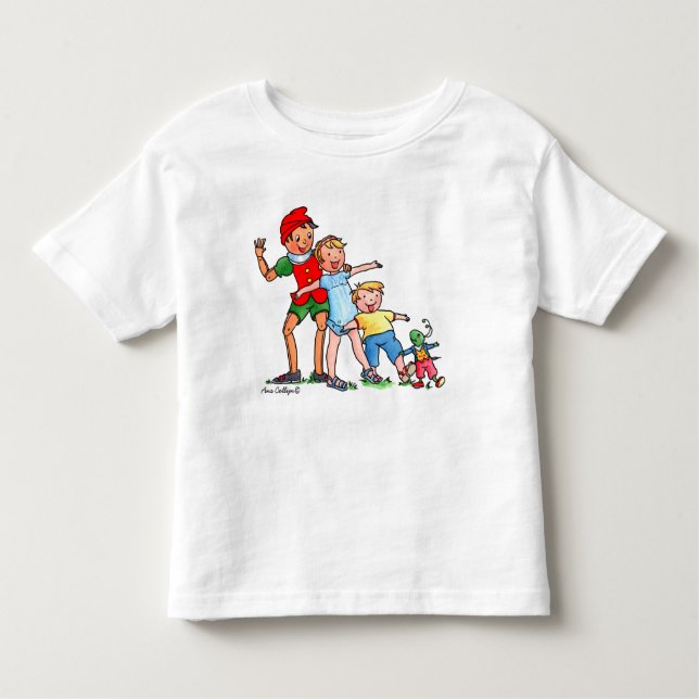 Pinocchio und Freunde - Kinder T - Shirt (Vorderseite)