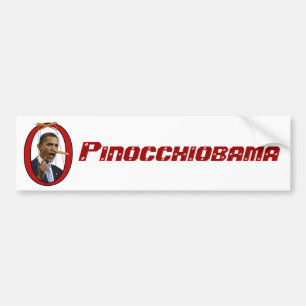 Pinocchiobama Autoaufkleber