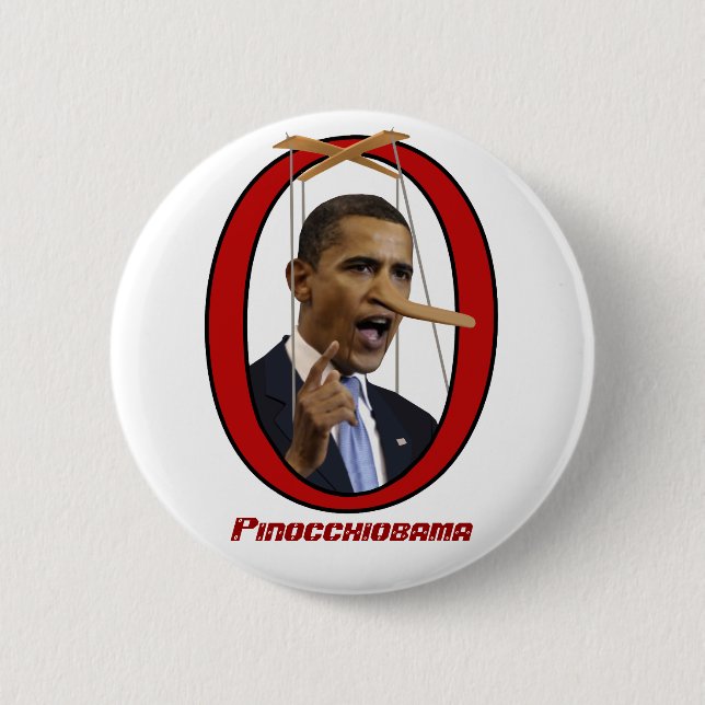 Pinocchiobama-Taste Button (Vorderseite)