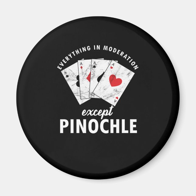 Pinochle Binocle Penuchle Cards Game-Geschenk Magnet (Vorne)
