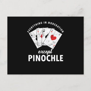 Pinochle Binocle Penuchle Cards Game Gift Postkarte