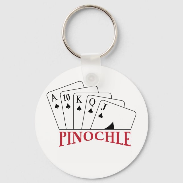 Pinochle Cards Schlüsselanhänger (Vorderseite)