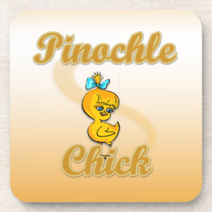 Pinochle Chick Untersetzer