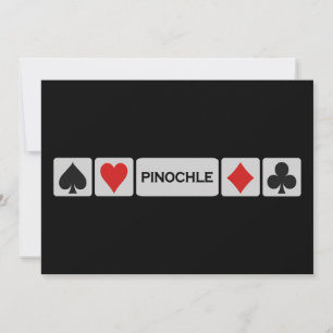Pinochle-Einladung - anpassen Einladung