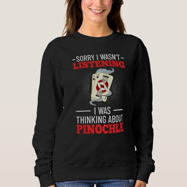 Pinochle Game Rules Karten Doppeldeckpunkte 1 Sweatshirt (Vorderseite)