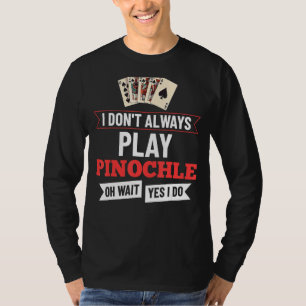 Pinochle Game Rules Karten Doppeldeckpunkte T-Shirt