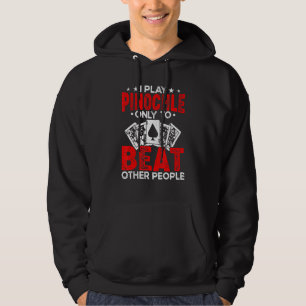 Pinochle Spieler Casino Card Spiel Pinochle Sport Hoodie