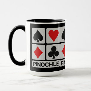 Pinochle-Spieler-Tasse - wählen Sie Art u. Farbe Tasse