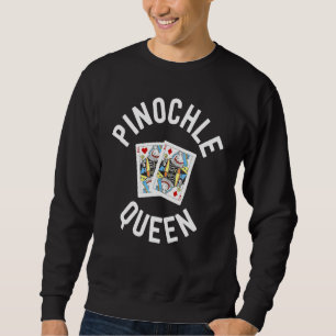 Pinochle Women Pinochle Queen Player Mama Sweatshirt
