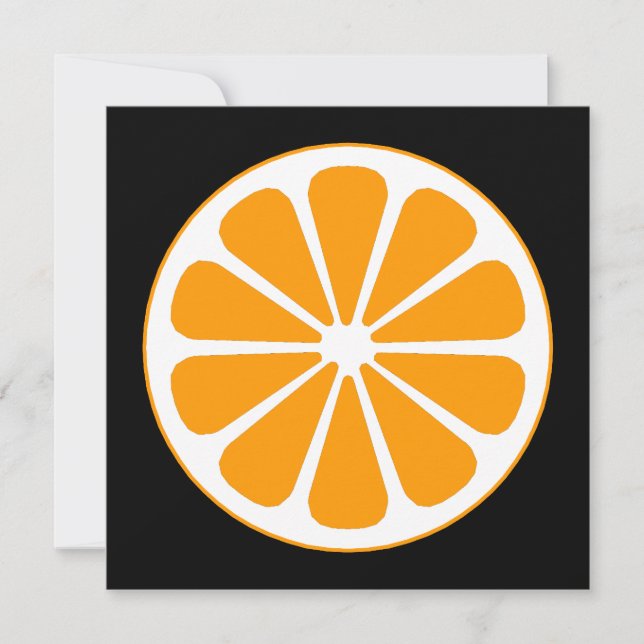 Pinorange Einladung (Vorderseite)
