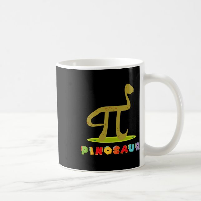 Pinosaur Funny Pi Day Dinosaur Math Lover Science  Kaffeetasse (Rechts)