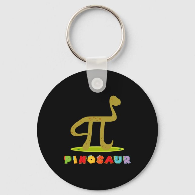 Pinosaur Lustiger Pi-Tag Dinosaurier Mathe-Liebhab Schlüsselanhänger (Vorderseite)